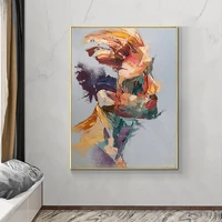 100 hand painted abstract man portrait oil painting on canvas modern figure painting for living room wall decor without frame