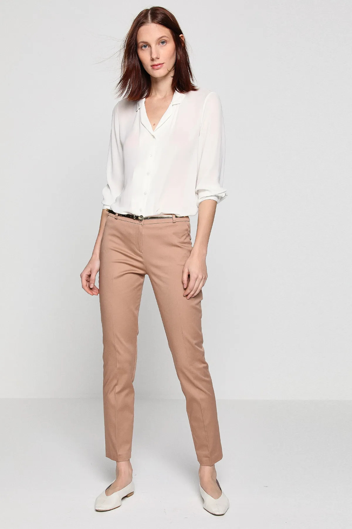 Koton женские бежевые брюки 8 YAK43001GW | Женская одежда