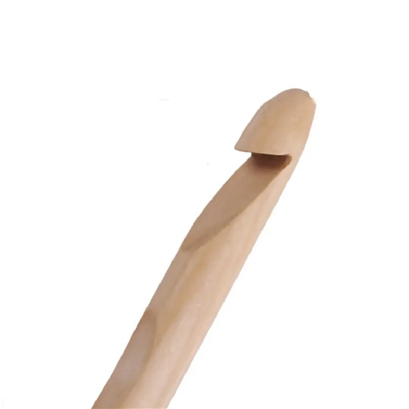 

Professional Natural Bamboo Handle Crochet Hook Craft Knitting Needle Weave Yarn Sewing Accessories 19.7x2cm(7 6/8" x 6/8"1 PC