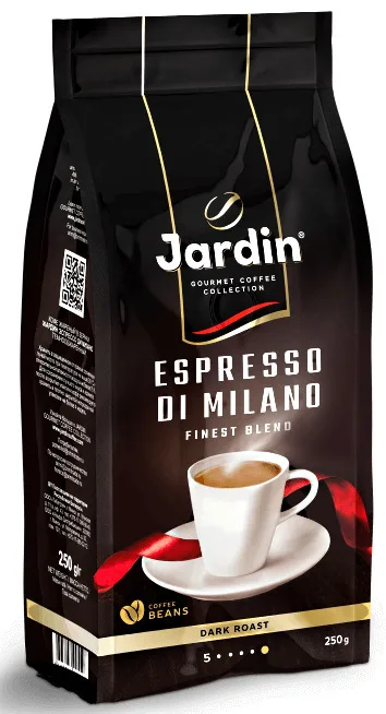 Кофе в зернах Jardin Espresso di Milano, 250 гр