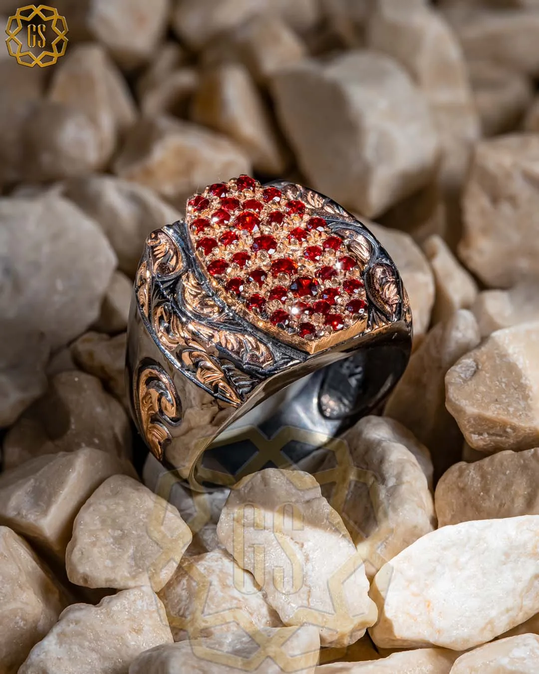 

Серебряное кольцо для мужчин 925 Сделано в Турции с камнем (циркон, янтарь) .. Гарантированное высокое качество .. Турецкие украшения