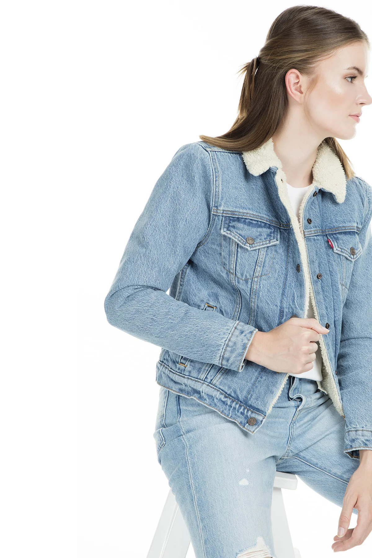 Levi's джинсовая куртка женская 36136|Женские куртки| |