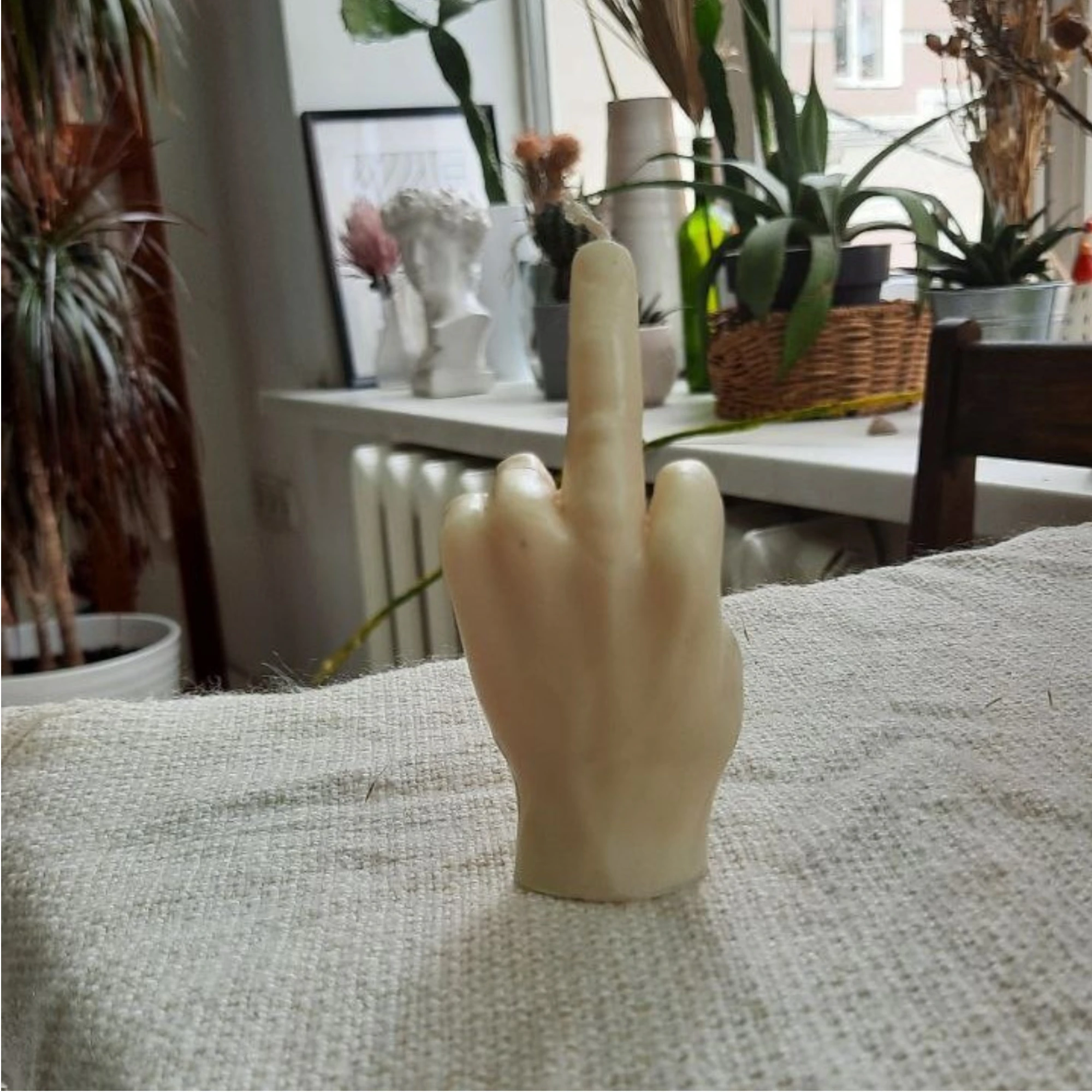 Интерьерные свечи в форме жеста рук. Свечи руки ручной работы 10см. | Дом и сад