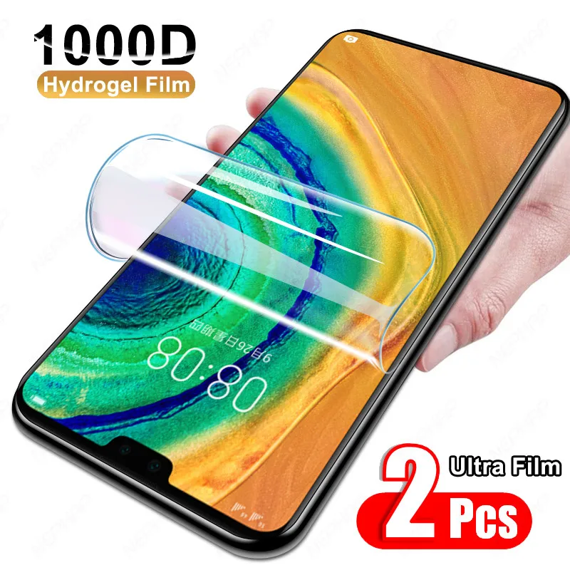 

Гидрогелевая пленка с полным покрытием для Huawei P30 P20 P10 Pro Lite, защитная пленка для Huawei Mate 30, 20, 10, 20X Pro Lite, мягкая пленка, 2 шт.