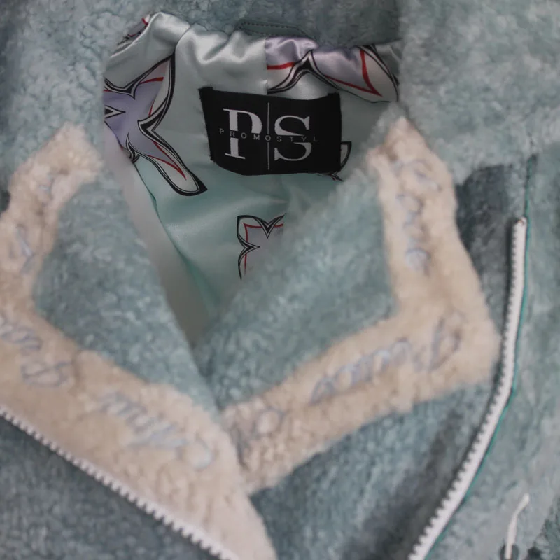 

Genuine Sheepskin / Lamb Astragan Quality / Turkish Work / Keeps Warm / Waterproof / New Fashion / Leather Jacket / Woman