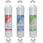 Сменный фильтр для воды, 1-2-3 ПП осадка, Gac, Gac, 2,5 дюйма OD X 12 дюймов в длину, 14 дюйма Новая быстрая резьба, RO