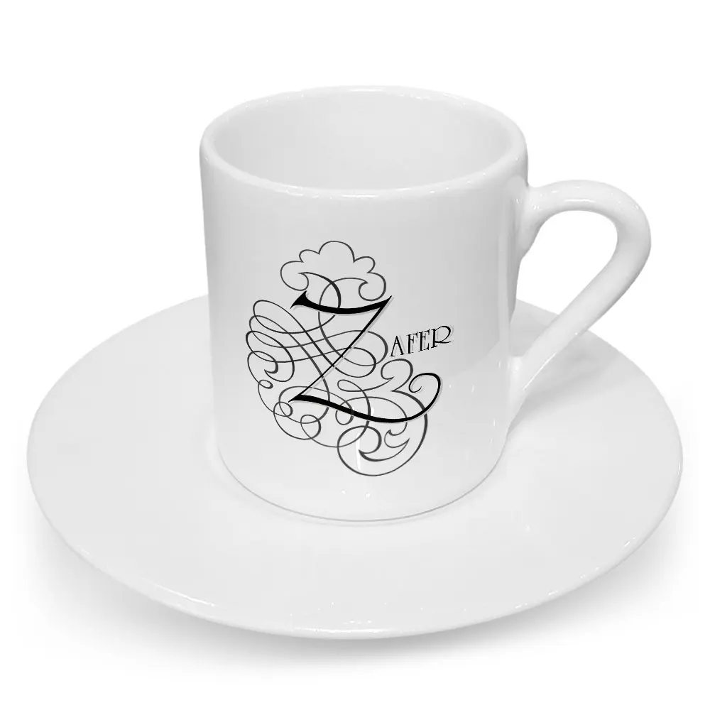 

Персонализированные каллиграфии Z письмо чашка для кофе по-турецки (модель 2)
