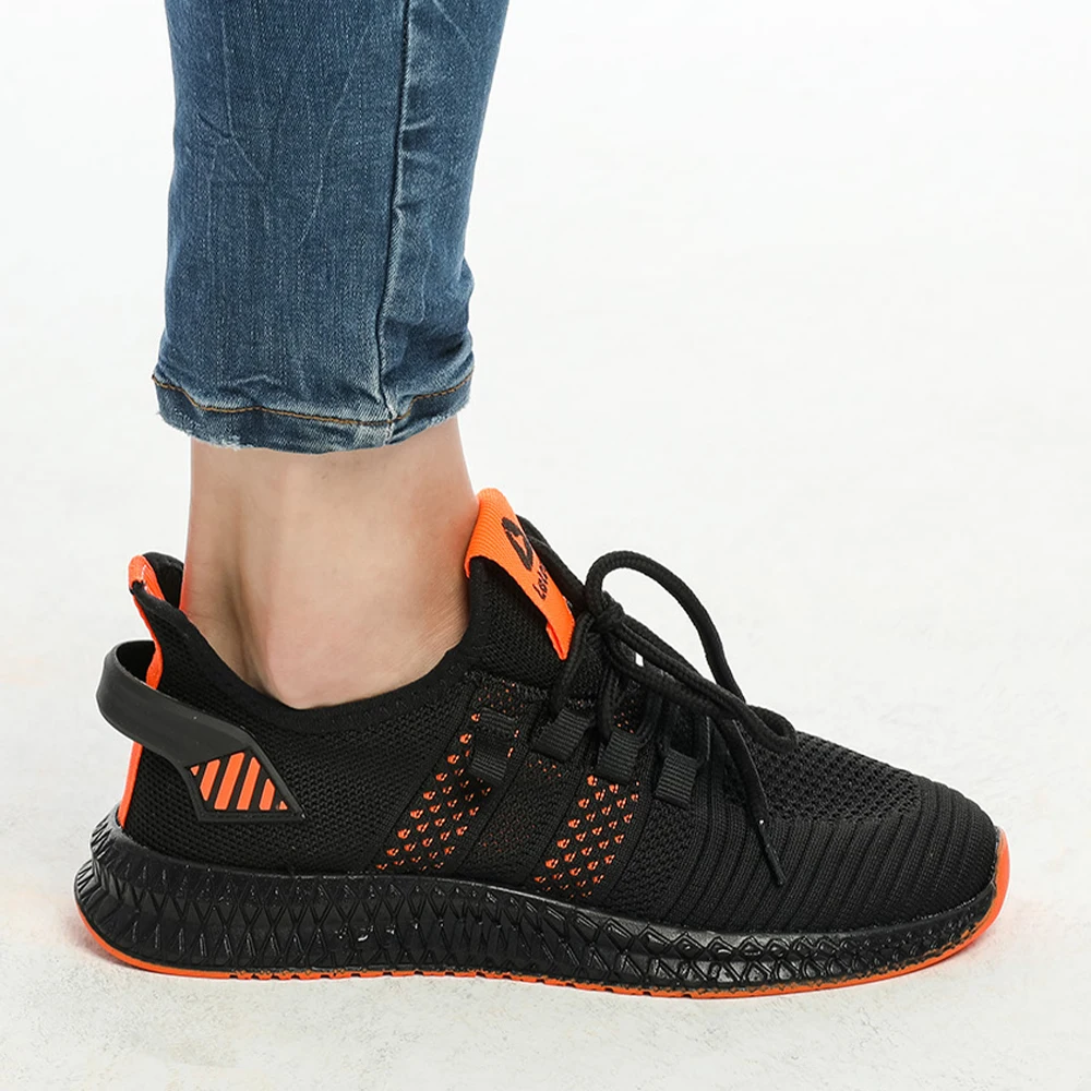 Мужская и женская обувь кроссовки унисекс повседневные тканевые черные