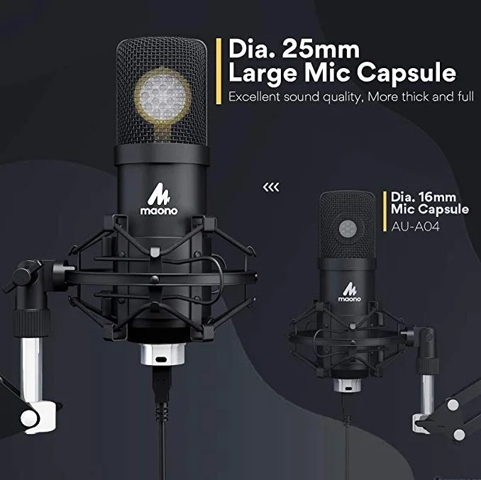 Конденсаторный микрофон Maono AU A425 Plus (Black)|Микрофоны| |
