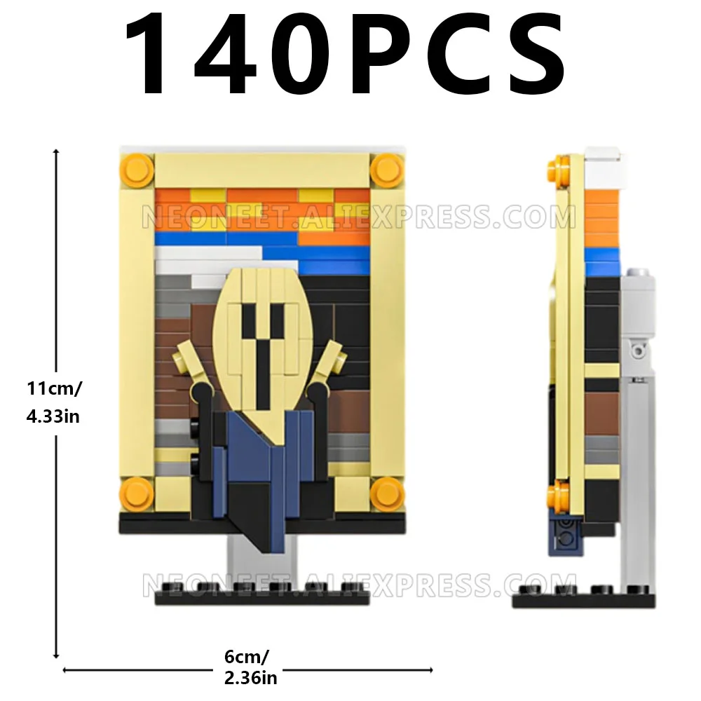 

World Famous Classic Painting Van Gogh MOC Sets Model Building Kits Creative Blocks Kids Toys Chilaren Friends Bricks Art D