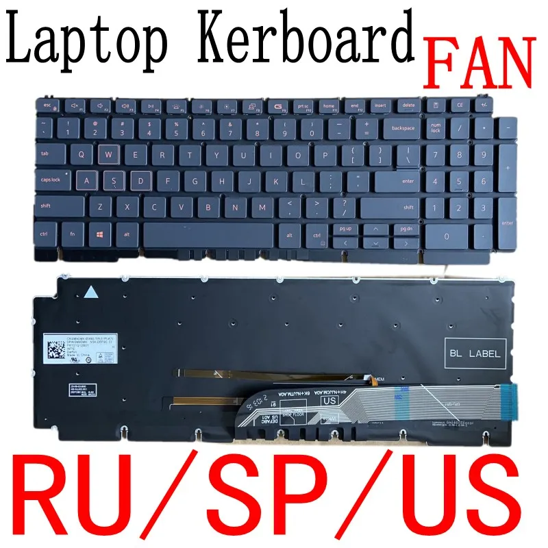 

FOR DELL G15 5510 5511 5515 Vostro 5590 5591 I7 keyboard