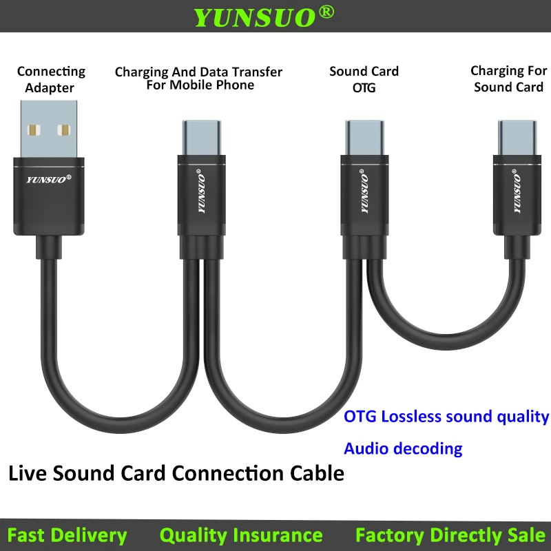 

0,5 м 3 м V8 звуковая карта прямой трансляции OTG аудио данных стандарта Lightning Android Micro Type C телефон прямой трансляции игры