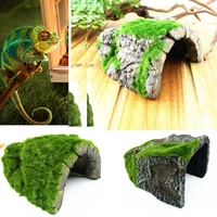 simulate moss decorative rocks funny rockery stone pet cave hide box fish tank landscaping home decoration aquarium