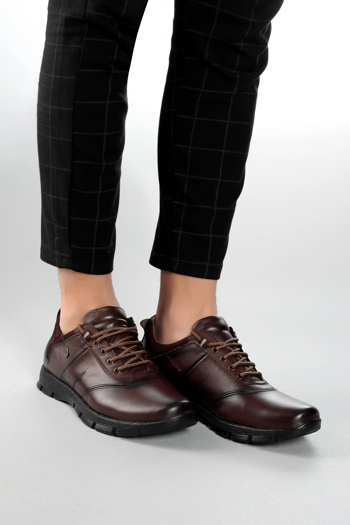

Genuine Leather Brown Daily Shoes