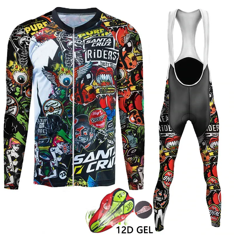 

Cycling Jersey Sets Long Sleeve Enduro Motocross Jersey Pant MTB Mountain Bike Clothing Maillot Ciclismo Hombre Quick Dry Shirt