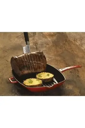 

Metal Handle Cast Iron Grill Pan 26x26 cm