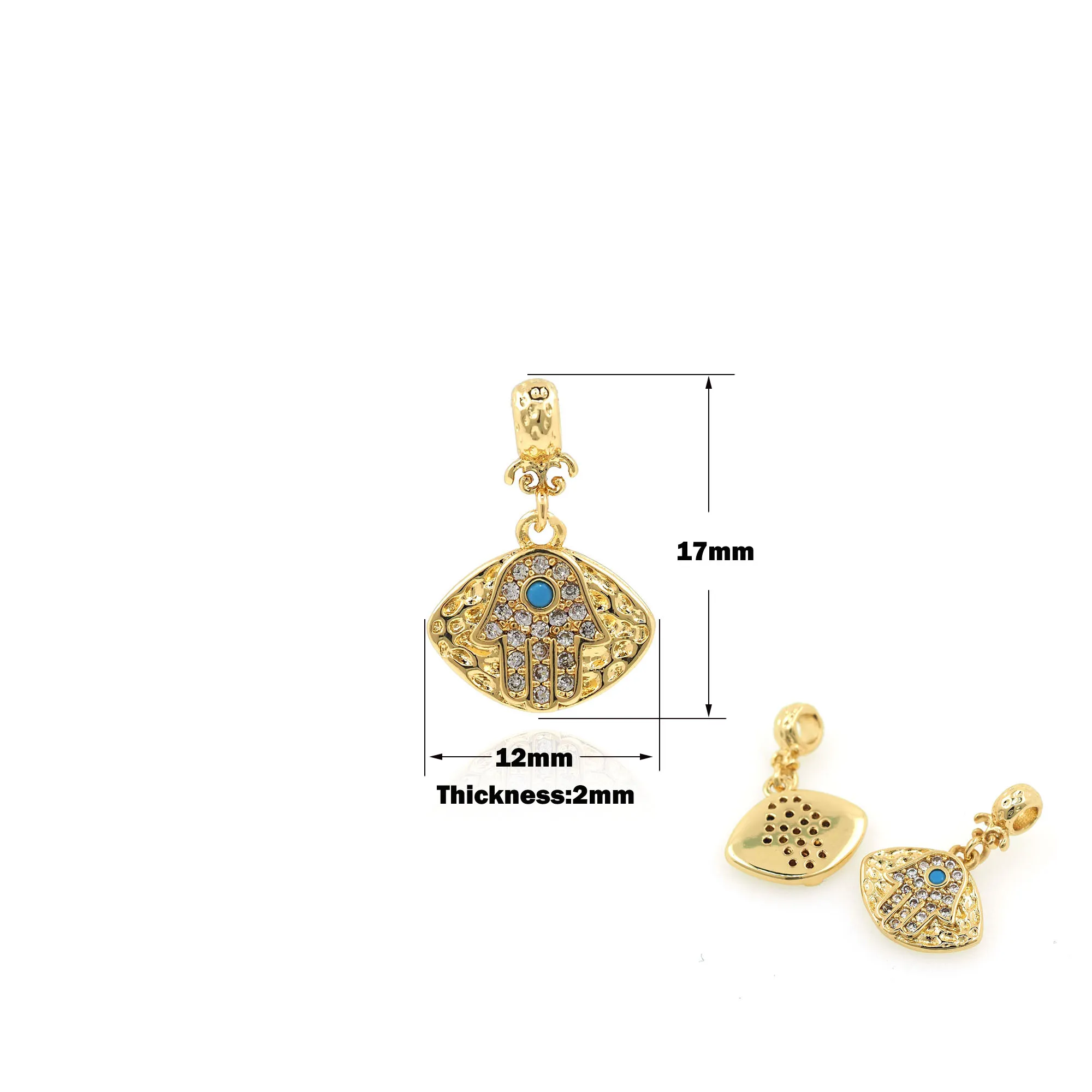 Кулон сглаза высокого качества с позолотой 18 карат подвеска для изготовления