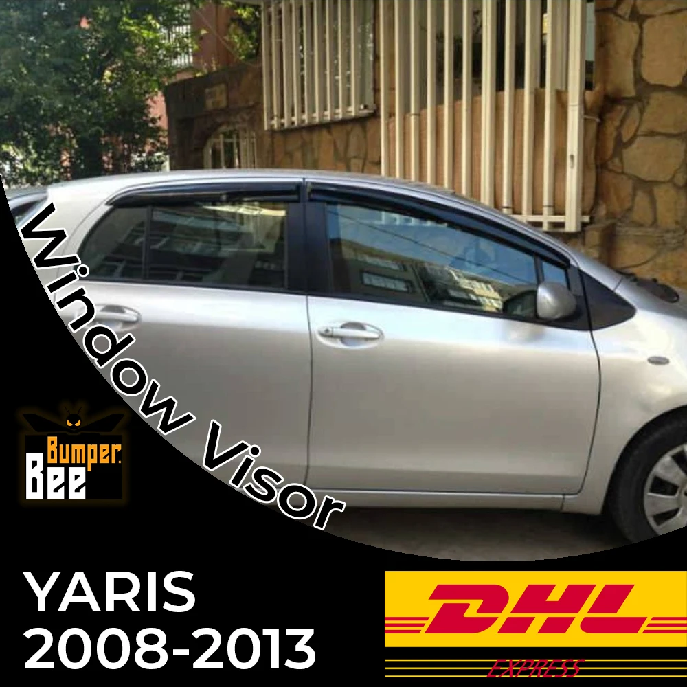 

Оконные аксессуары для Toyota Yaris 2008 2009 2010 2011 2012, оконный дефлектор, защита от дождя, козырек, навесы