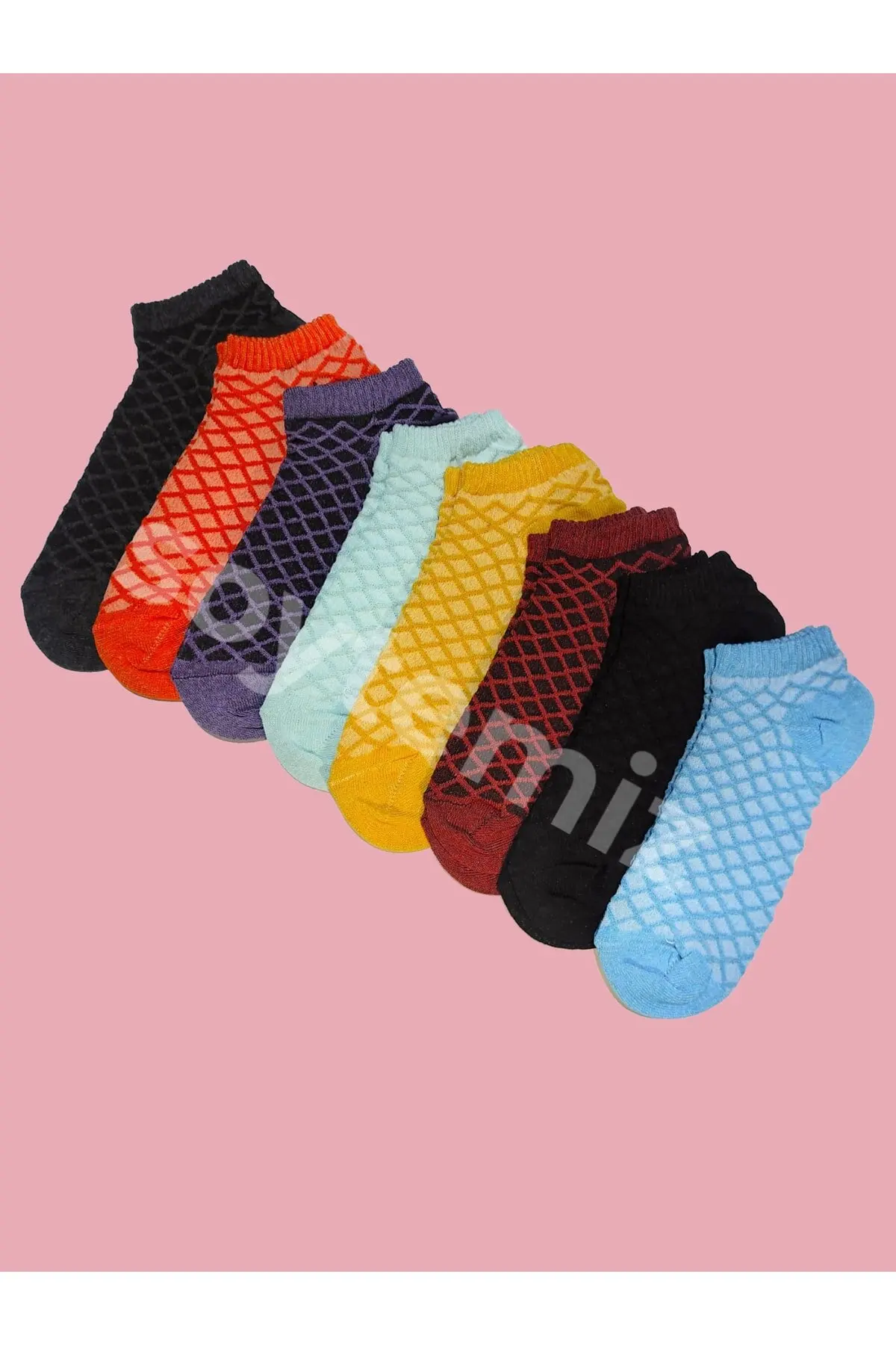 Women's Booties Embossed 8 Pairs