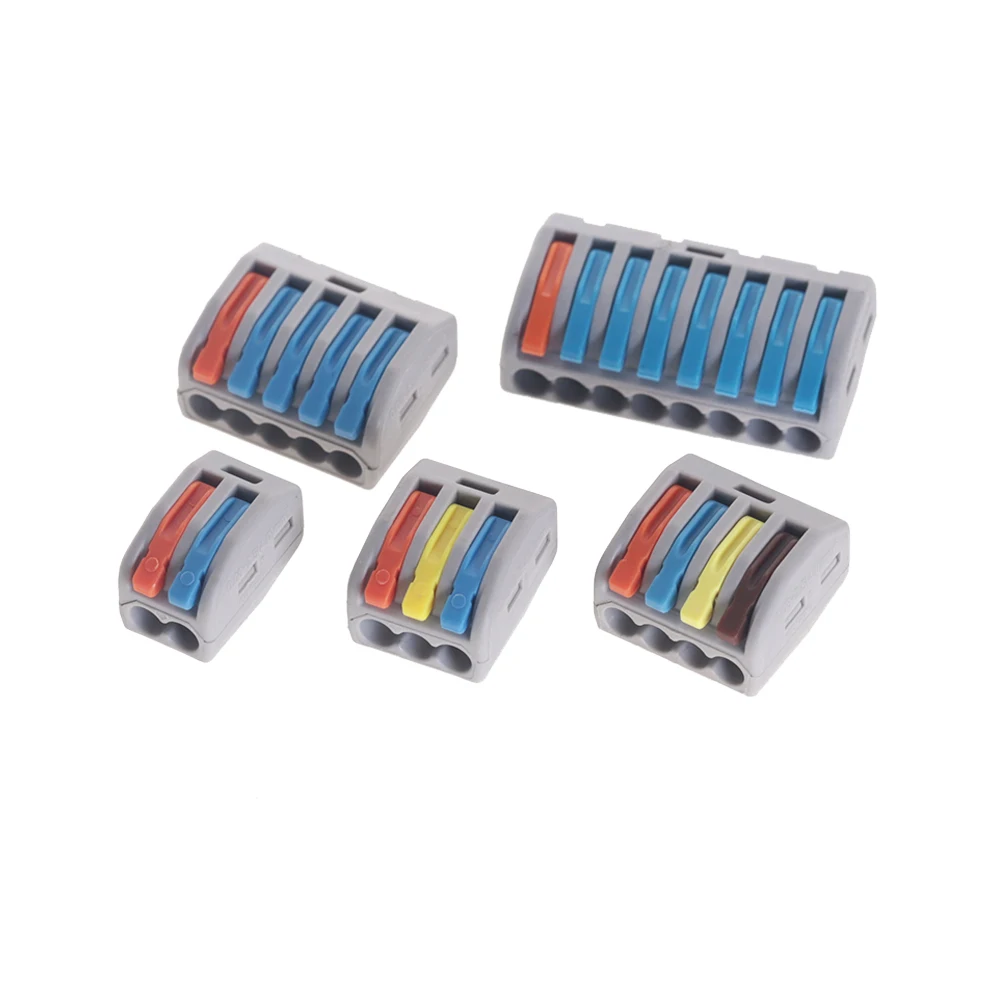 

10/30/50 Pcs Mini Universal Wire Connector Quick Terminal Block Plug Adapter Color 32A RF, Lighting