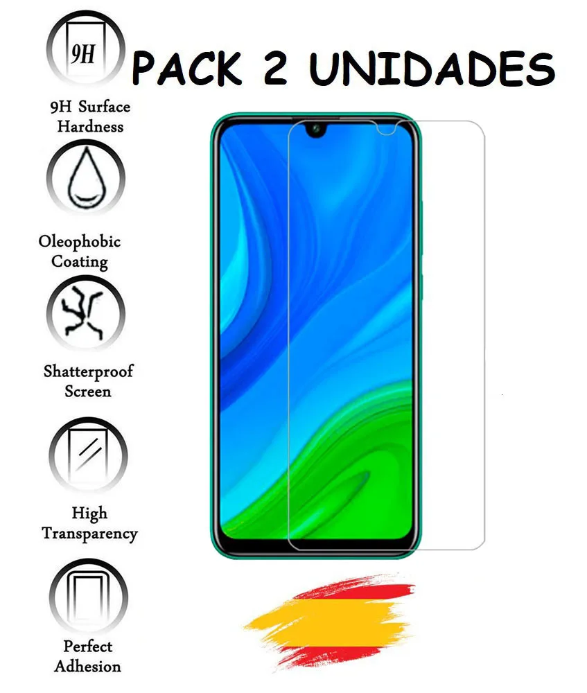 2X for HUAWEI P SMART 2020 glass Protector tempered glass shockproof 9h, 2 units