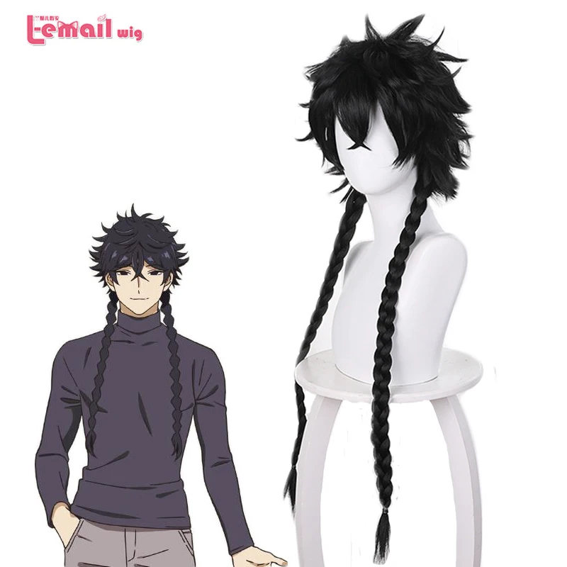 

Парик для косплея хашида Харука, термостойкие синтетические волосы, темный человек, твист плетеный, для маскарада, голубой период, 75 см, L-email