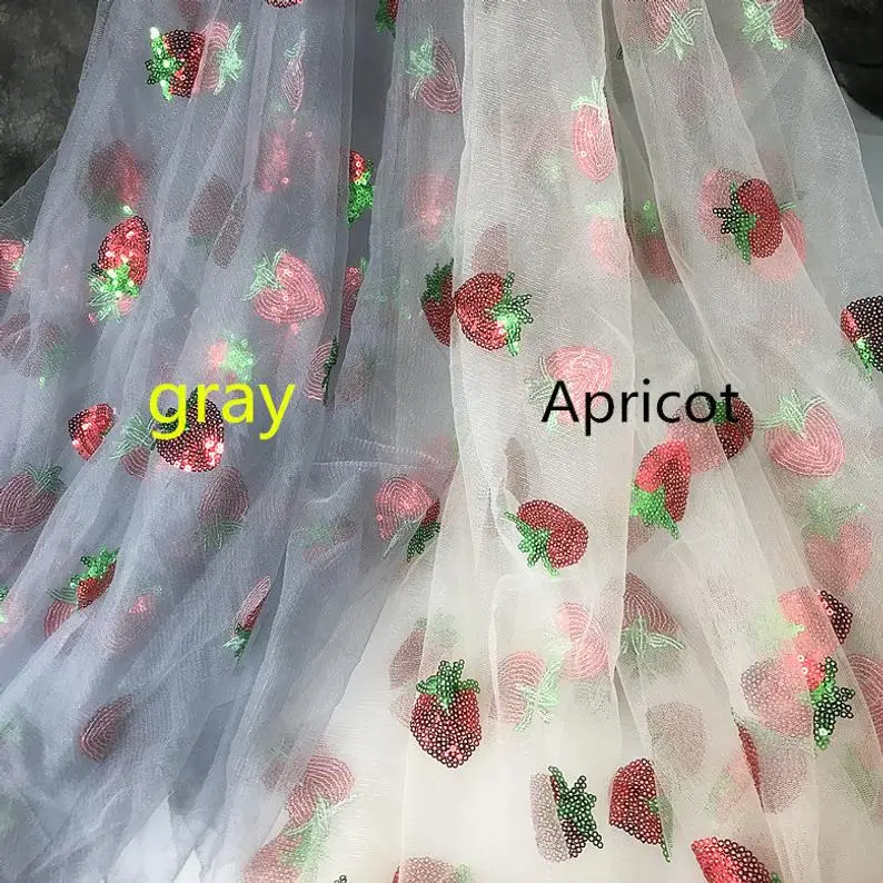 Мягкий прозрачный с блестками вышивкой в виде ягод клубники теплые штаны