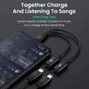 2 in 1 adapter cable for listening to music charging compatible For iOS 13 12 11 2 in 1 adapter For iPhone 13 12 11 Pro Max 4