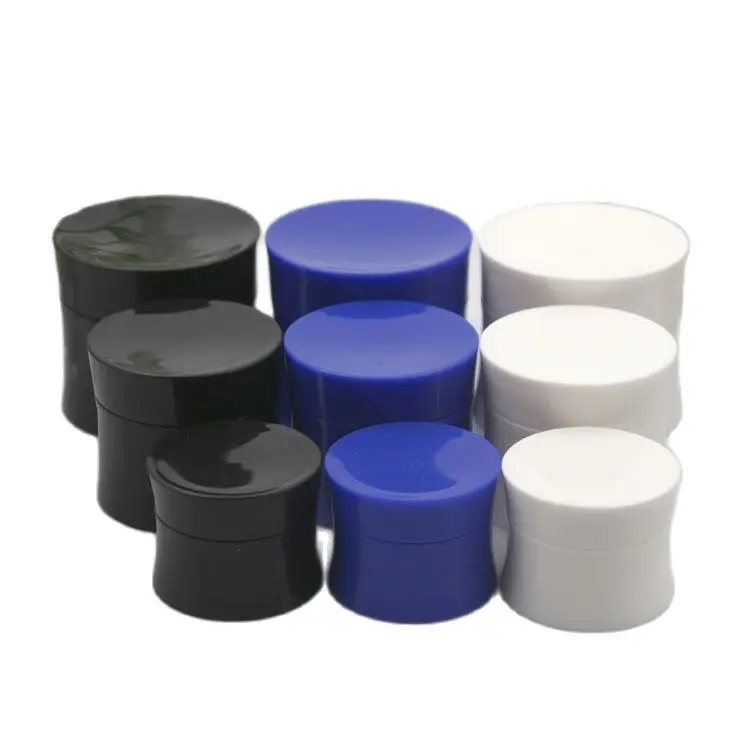 50 г белая/синяя/черная тонкая пластиковая бутылка/банка/горшок для
