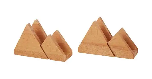 

2 Pieces Beech Wood Napkin Holder
