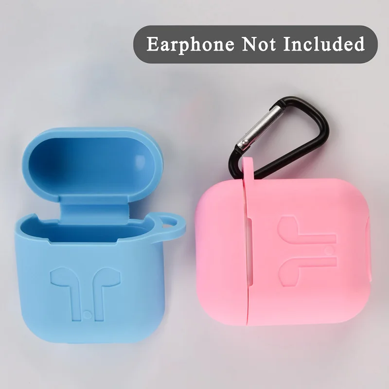 ТПУ мягкий силиконовый цветной чехол для Apple AirPods 2 Наушники противоударный чехол для Apple Air Pods 1 коробка для зарядки
