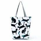 Крутая Наплечная Сумка с принтом кошки, красивые модные сумки, вместительная сумка для покупок, креативная шикарная женская сумка-тоут, портативная дорожная сумка