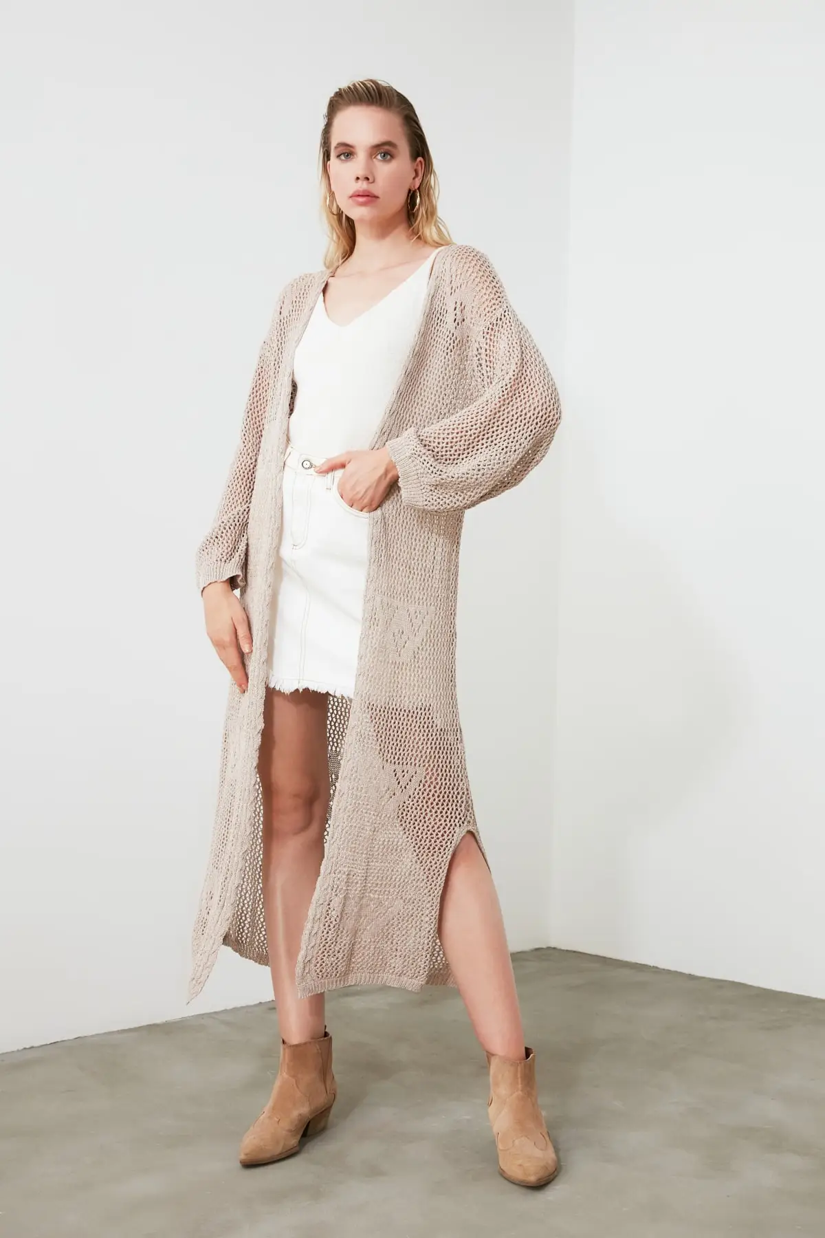 

Trendyol Cellular Knitwear Cardigan TWOAW21HI0291