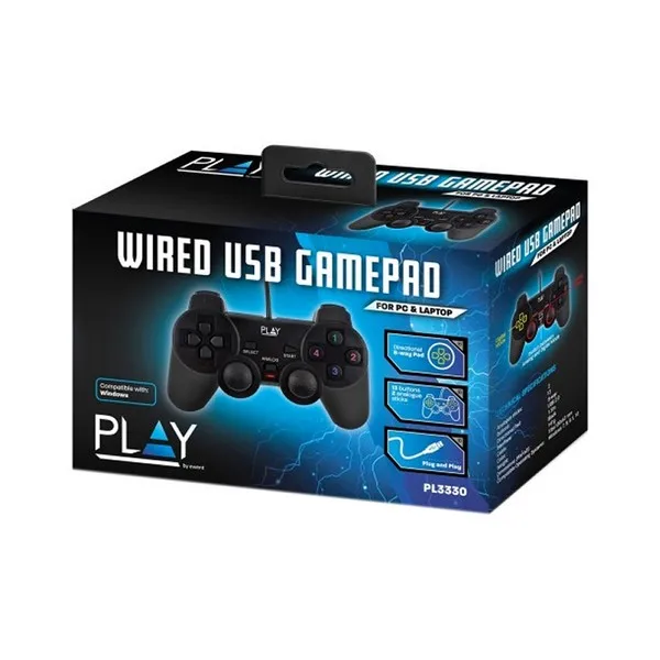 Игровой контроль Ewent PL3330 USB 2 0 PS3/PC черный| |