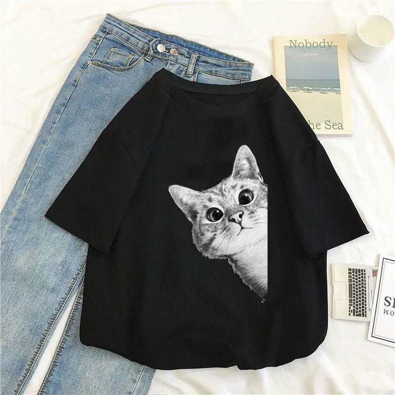 

Футболка с круглым вырезом, из чистого хлопка, с коротким рукавом