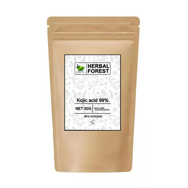 Чистый порошок 99% койевой кислоты косметический отбеливающий уход за кожей