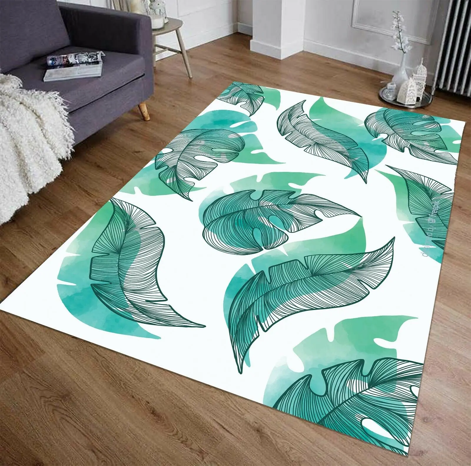 

Vegetation Patterned Carpet ,Non Slip Floor Carpet,Teen's Carpet,Turkish Rug