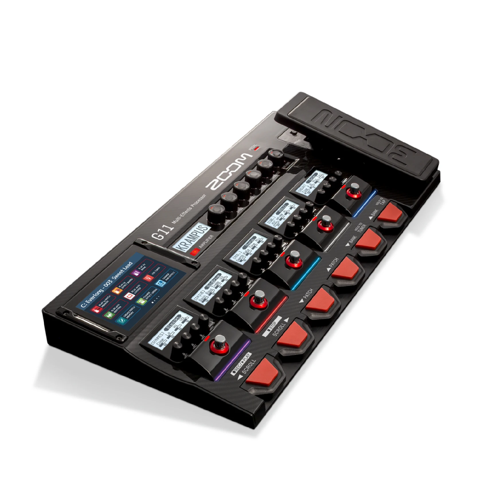 Многофункциональный процессор для гитары Zoom G11 с педалью выражений сенсорным