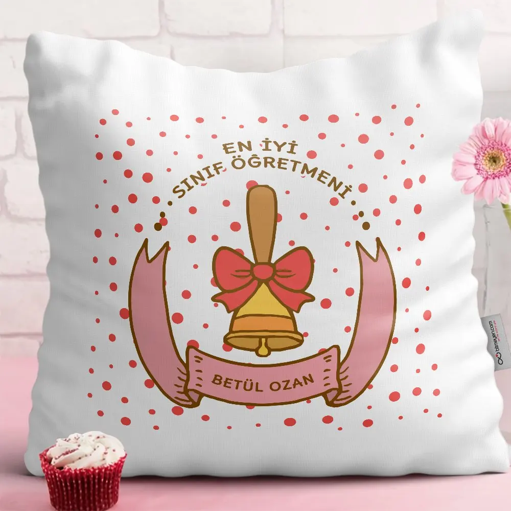 

Personalized Best Class Teacher Design White Pillow-1