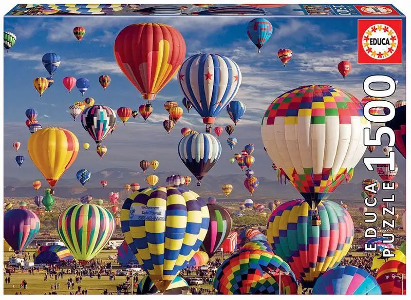 

Educa Puzzle Hot Air Balloons 1500 Piece Jigsaw Puzzle fun toys gift wall decoration for Adults Teenagers