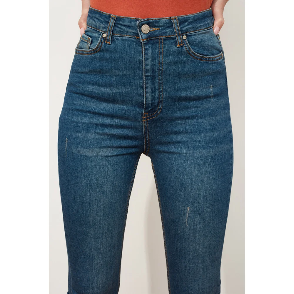 

Women Blue High Waist Skinny Jeans