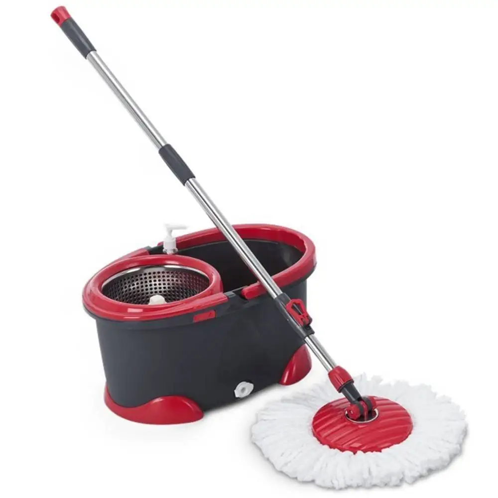 Вращающаяся Швабра 360 ° и микрофибра с дозатором для мыла клапаном облегчения