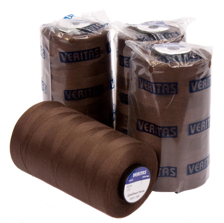 Нитки швейные VERITAS PE 40/2 5000 ярд 4шт All for sewing nylon thread threads machines embroidery f | Дом и сад