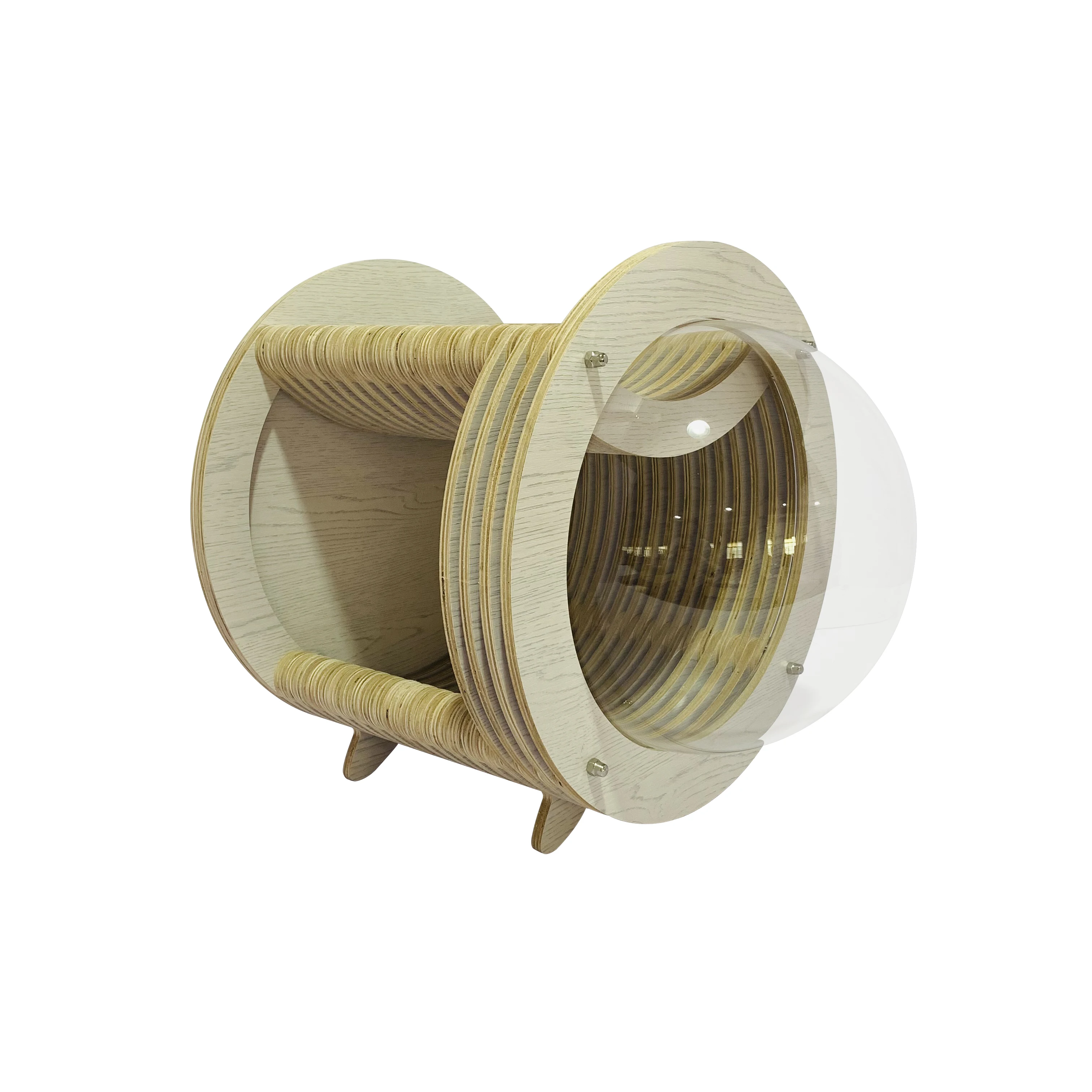 2022 дом для собак с окном, модная мебель для животных, круглая Капсульная кровать для кошек