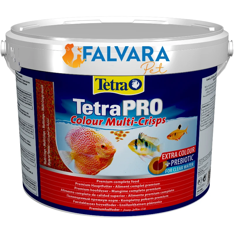 

10Lt/2100 Grams Tetra Pro Color Premium Coloring Chips Fish Food for All Ornamental Fish