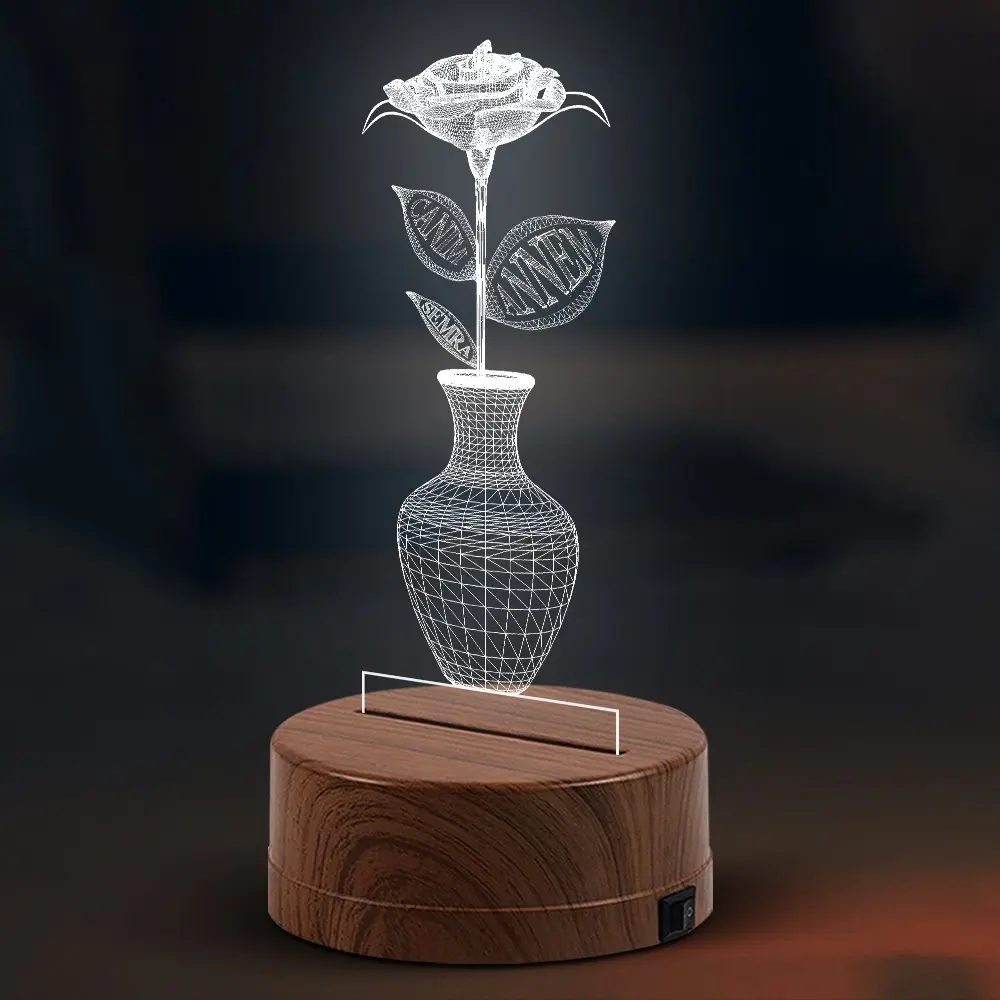 

Персонализированный светодиодный 3D светильник Dear Mom-3