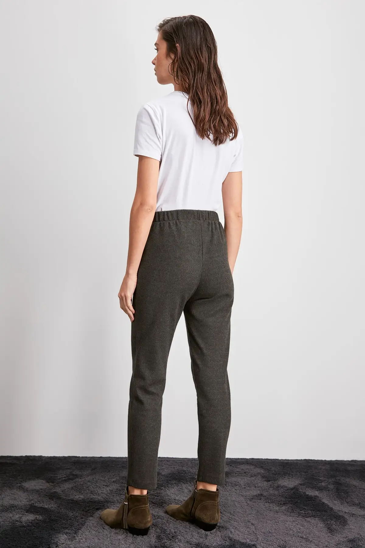 Trendyol резиновые детальные брюки TWOAW20PL0587 | Женская одежда