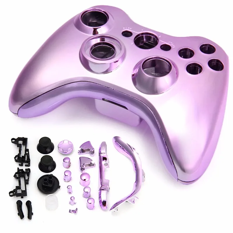Purple Покрытие алюминия металлический чехол для Xbox 360 игровой контроллер Противоударная защитная оболочка чехол для Xbox 360 игровая консоль - Цвет: Purple