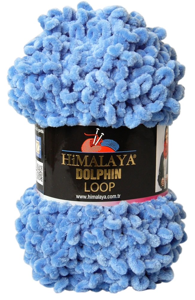 Himalaya Dolphin Loop Дельфин Петля 100g Бархат вьющиеся Вязание для вязания крючком пряжа