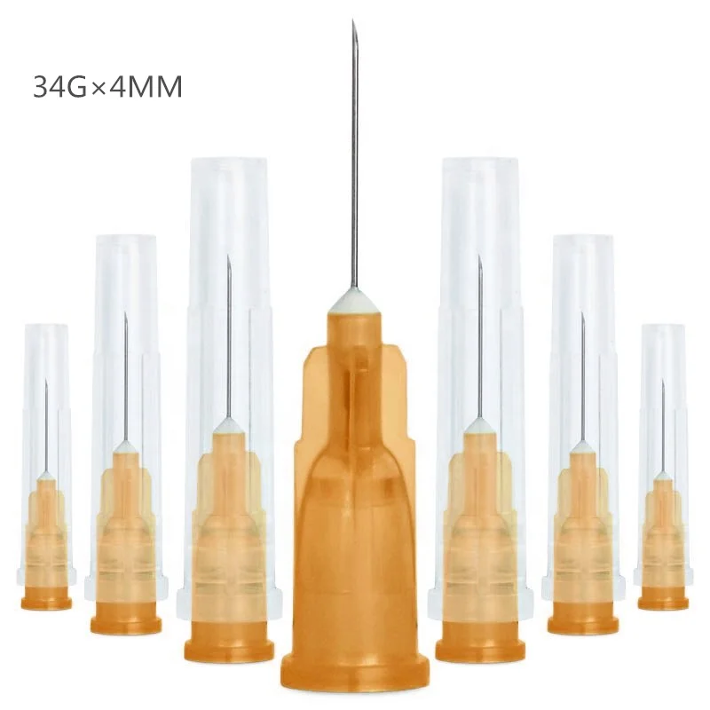 

Free Shipping Mesotherapy Needle 30g 32g 34g 4mm Mesotherapy Hypodermic Meso Needle for injection syringe filler